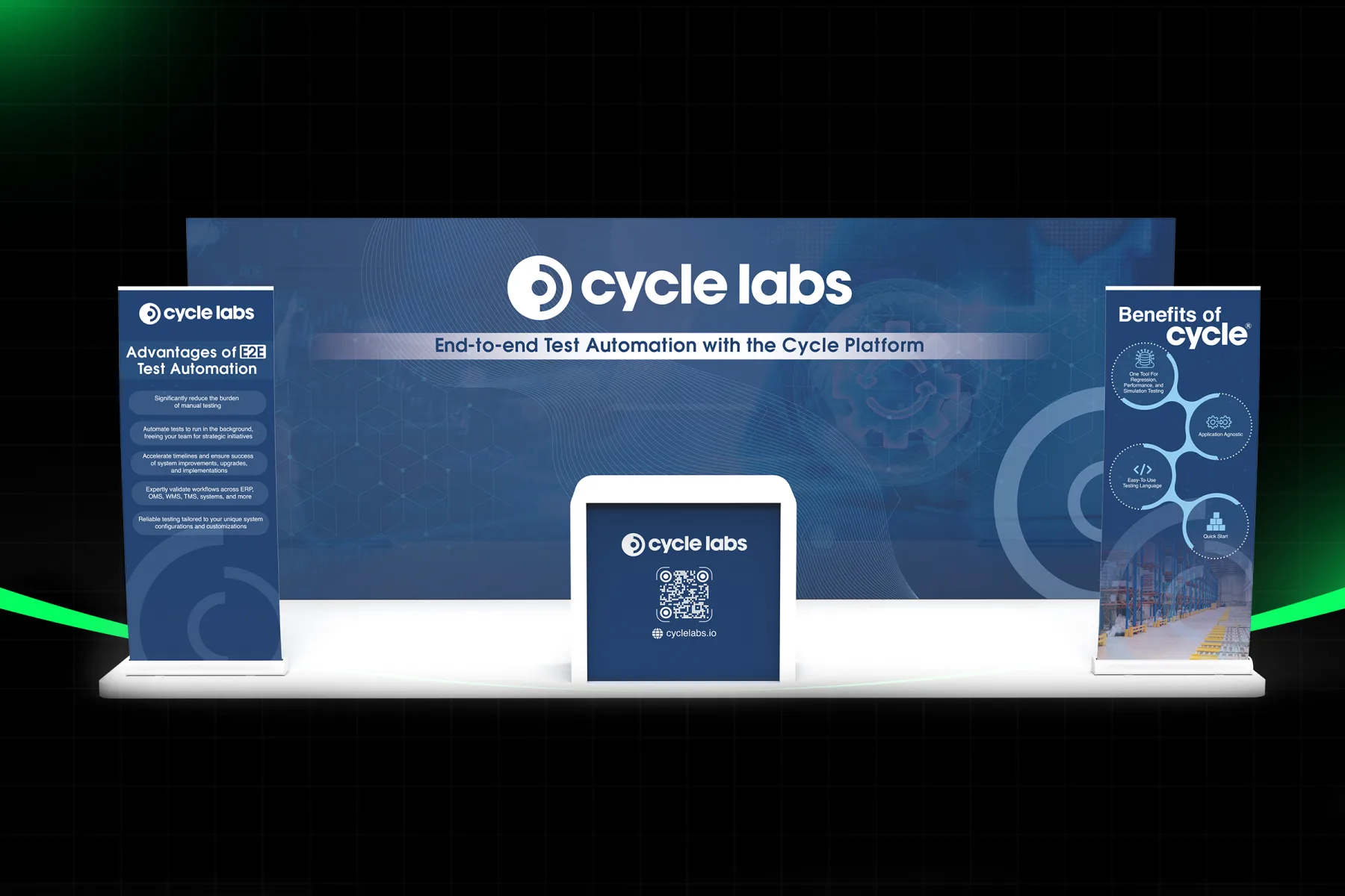 Cycle Labs Trade Show Booth Design With Backdrop and Banner Stands, slide 2