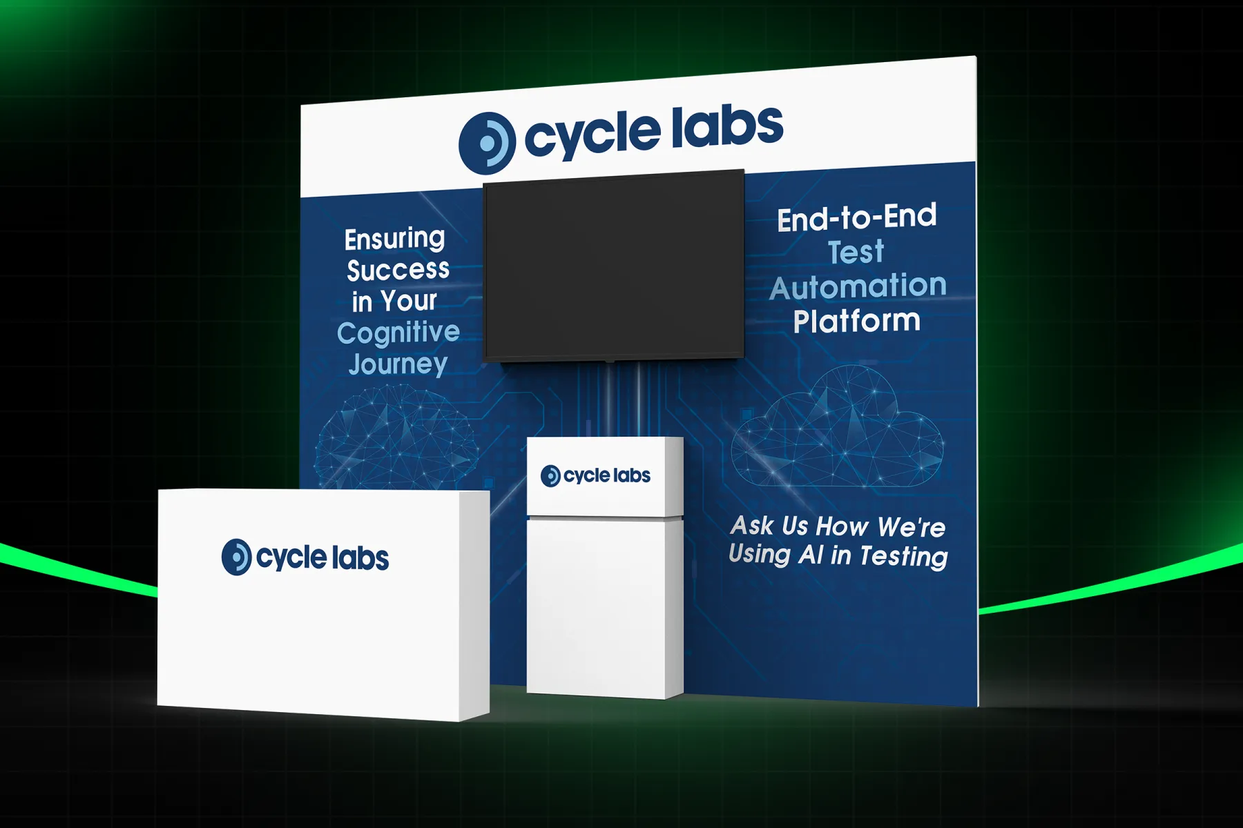 Cycle Labs Trade Show Booth Design With Circuit Backdrop Wall, slide 2