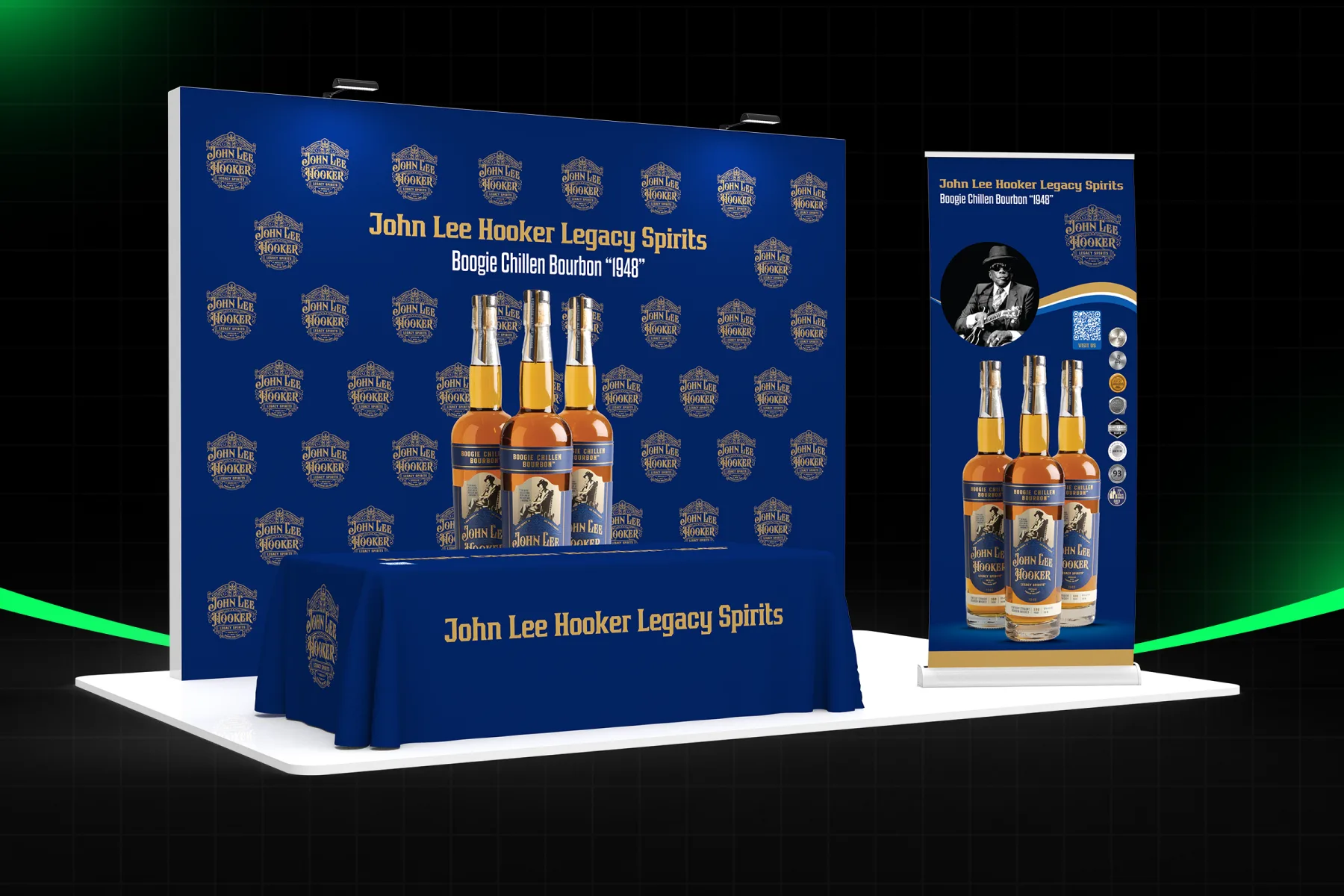John Lee Hooker Legacy Spirits Bourbon Trade Show Booth Design, slide 2
